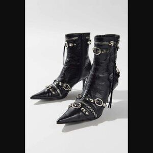 Jeffrey Campbell Alt-Rock Ankle Boot Balenciaga Cagole Punk Rock Style